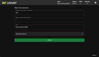 Image of the Locust interface showing the startup screen