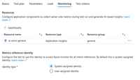 Showing the Azure Portal Load Testing Test monitoring tab